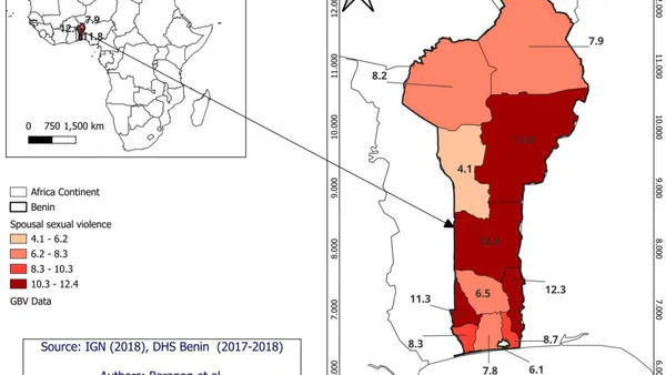 Spatial analysis of Gender-Based Violence (GBV) in Benin