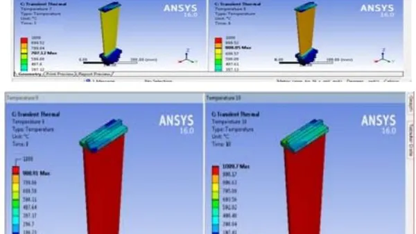 Transient Thermal Analysis of the Turbine Blade