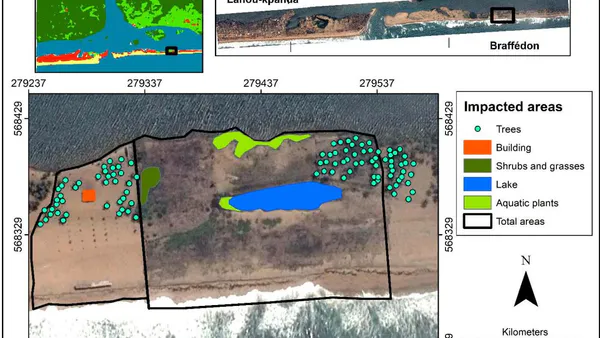 Mapping of the Biophysical Impacts of the Opening Works of a  New Pass on the Sandy Coast Of Grand-Lahou (Ivory Coast)