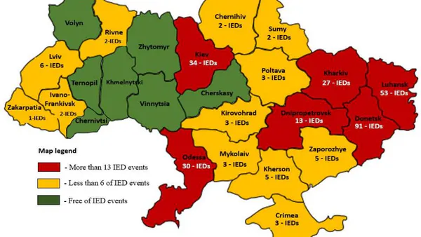 Security Aspects of Improvised Explosive Devices. The Ukrainian Case Study