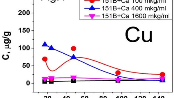 Assimilation of Cu by the Chromium Resistant Bacterium Arthrobacter Globiformis 151b in the Presence of Ca in Growth Media
