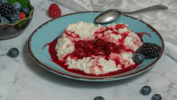 Line Spread Test Results for Commercially Available the White Rice Porridge with Sticky Barley