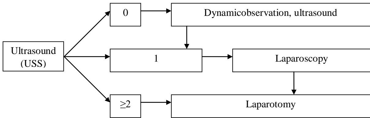 Problems of Early Diagnosis of the Abdominal Cavity with Concomitant Abdominal Trauma in Children